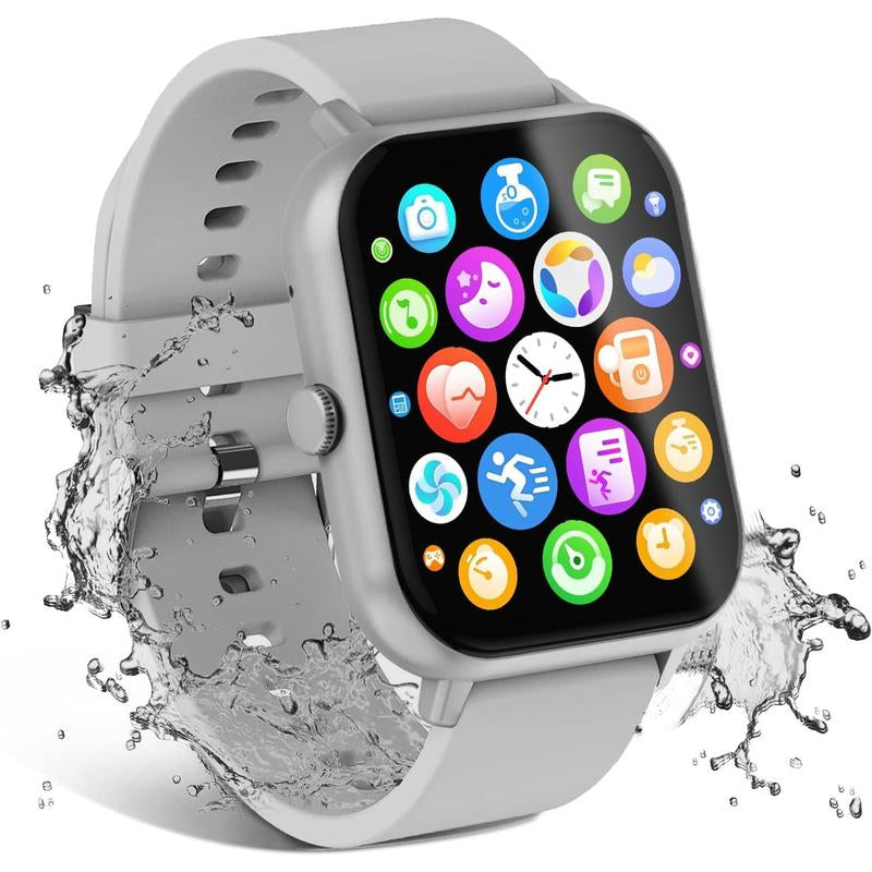 Watch for Men Women Compatible with IOS Android Phone, 1.83" Full Touchscreen IP68 Smartwatch,Fitness with Make/Recive Call 110+ Modes /Sleep ,Pink