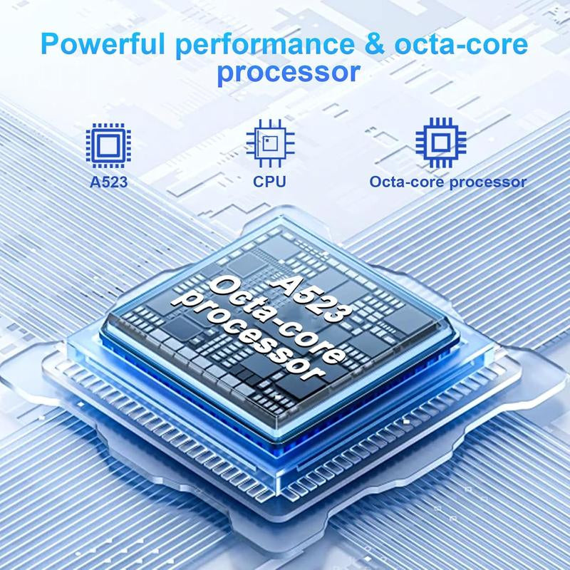 10.1 Inch Android 14 Tablet with Case, 128GB ROM Quad-Core Processor 6000Mah Battery, 1280X800 IPS FHD Touchscreen 8MP Camera, Bluetooth,Wifi,Fathersdaygift