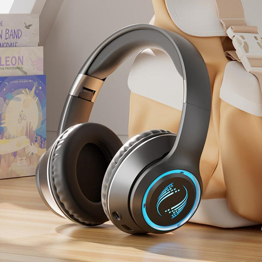 Over-Ear Wireless Headset with Wireless, Foldable Design, Long Battery Life, Support TF Card, Soft Cushion Earmuffs for Smart Phones and Laptops, Comfortable Fit, Suitable for All-Day Wear