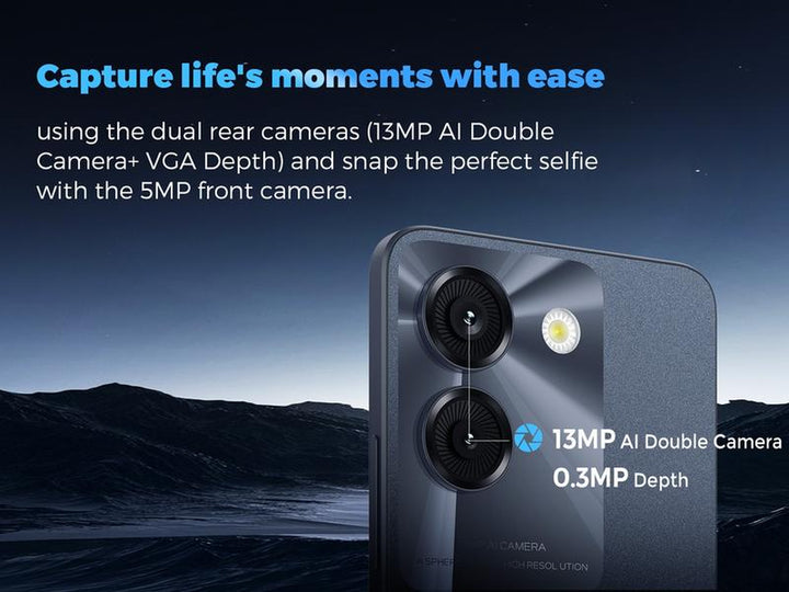 MIRO A67 Smartphone - Unlocked Android 14 Go Edition with 6.75" HD+ Display, 8-Core Processor, 4000Mah Battery, Bluetooth Charging, Dual Microphones, FM Radio, GPS, G-Sensor, L-Sensor, Virtual P-Sensor, E-Compass - Cellphone