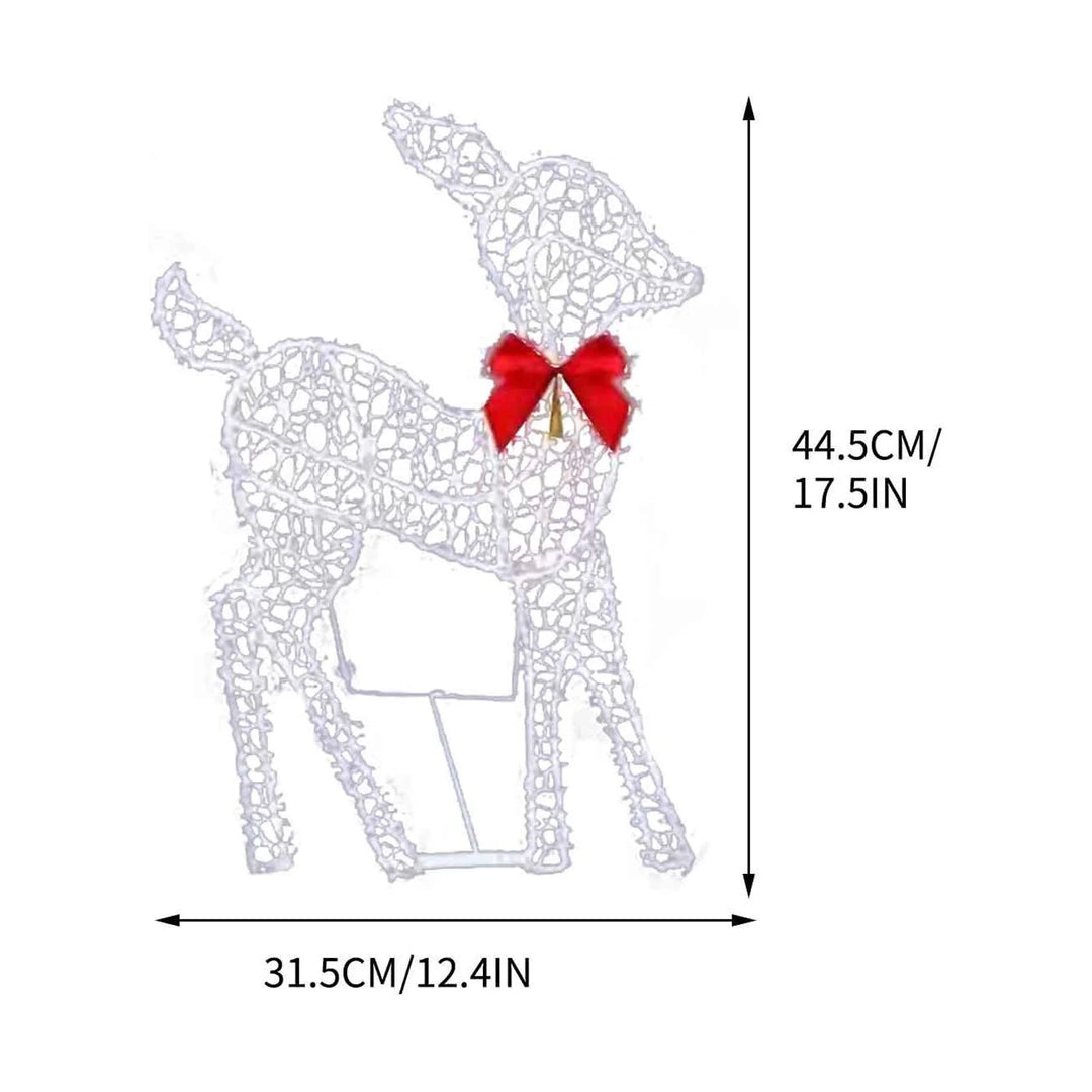 Christmas Decoration Clearance Christmas New Outdoor Decoration Luminous Deer Three Piece Set Gardening Decoration Ornaments Outdoor Christmas Decoration