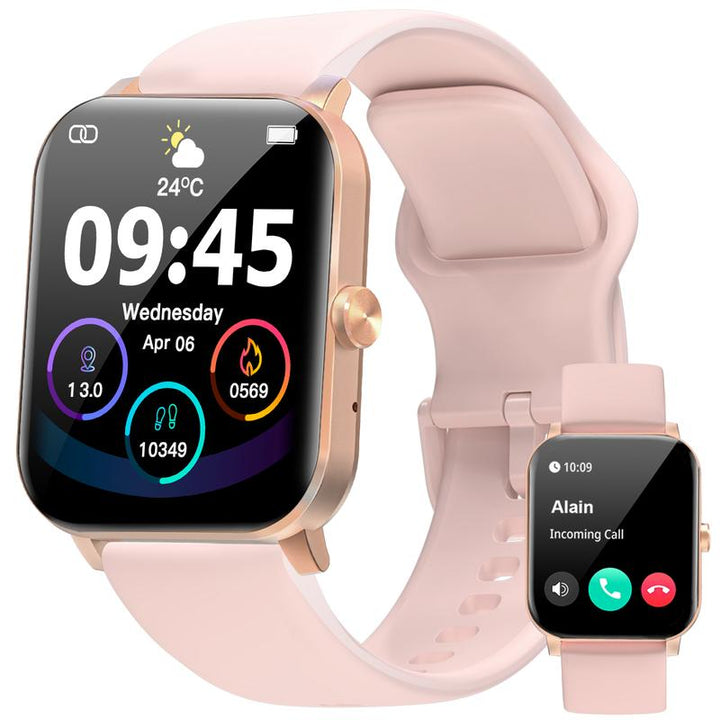 Smart Watch, 1.85"HD Smartwatches for Men Women, (Answer/Make Calls), with 100+ Sport Modes, IP68 Waterproof Fitness Watch, Smartwatch for Android Ios Devices Screen Relojinteligente Information Notification