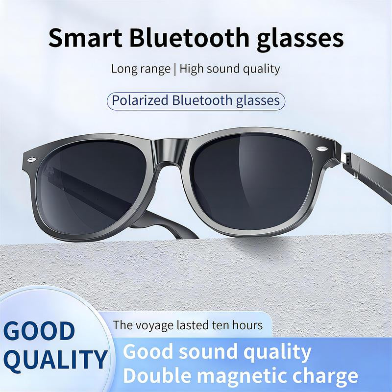 Jueyue Smart with UV Protection, Wearable Outdoor Sunglasses with Earphones and Microphone Bluetooth Glasses Smart Sunglass