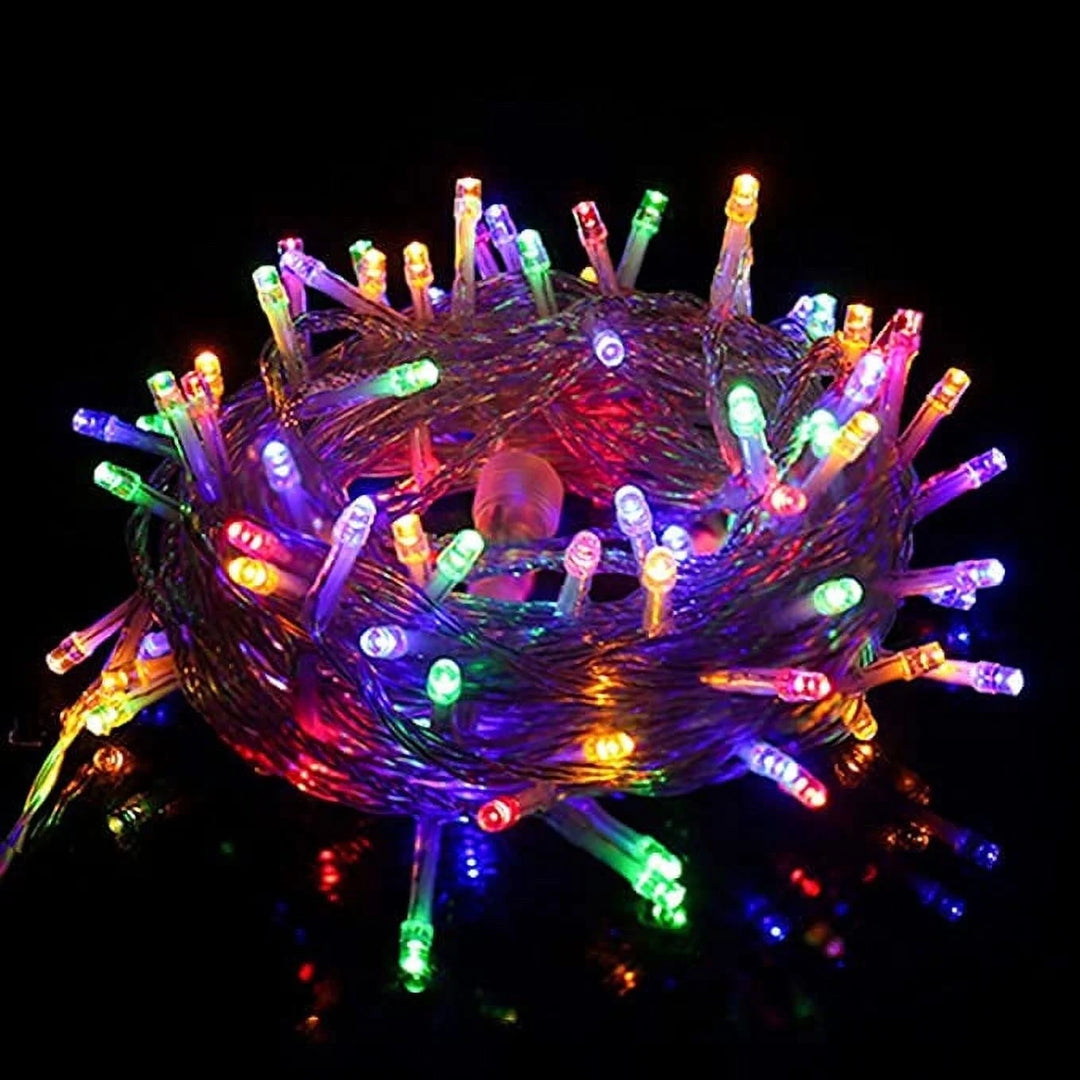 Christmas Lights, 33Ft 100 LED Christmas Lights for Christmas Decoration - Multicolor, Waterproof with 8 Modes for Indoor Outdoor Use