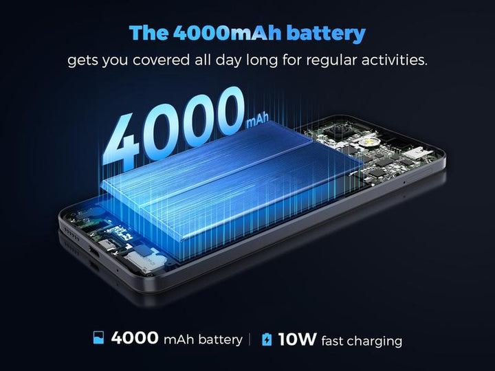 MIRO A67 Smartphone - Unlocked Android 14 Go Edition with 6.75" HD+ Display, 8-Core Processor, 4000Mah Battery, Bluetooth Charging, Dual Microphones, FM Radio, GPS, G-Sensor, L-Sensor, Virtual P-Sensor, E-Compass - Cellphone