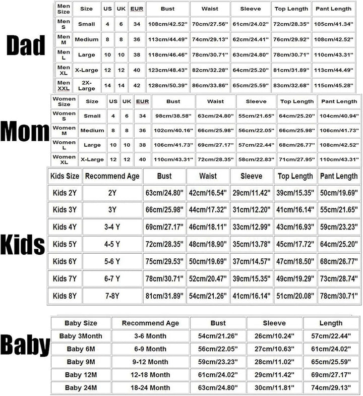 Family Christmas Reindeer Matching Sets, Christmas Pajamas for Family Plaid Sleepwear Pant Matching Xmas Pjs for Family