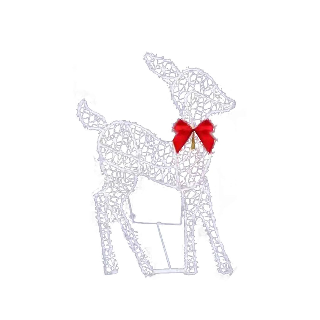 Christmas Decoration Clearance Christmas New Outdoor Decoration Luminous Deer Three Piece Set Gardening Decoration Ornaments Outdoor Christmas Decoration