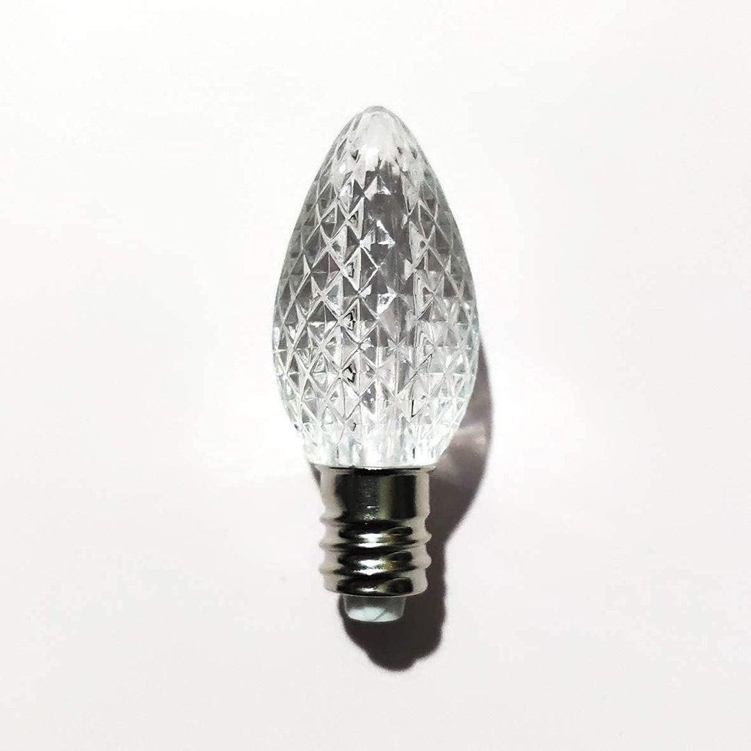 Outdoor String Lights, C7 Outdoor Christmas Lights,25 Interchangeable Colored Christmas Lights, Christmas Lights for Christmas Trees, Decks, Gardens, Parties String Lights (Sun Warm White)