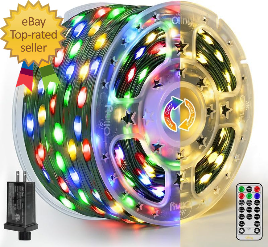 Christmas Lights 262 FT 800 LED IP67 Waterproof Color Changing Christmas Lights
