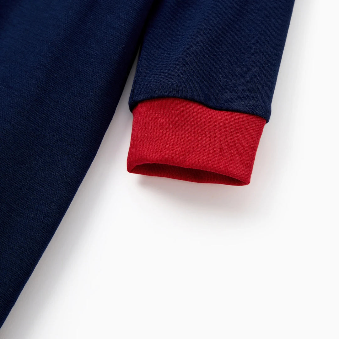 Baby Christmas Pajamas Family Matching Pjs Gifts Holiday Long Sleeve One-Piece Sleeper for Baby Shower Gift Size 12-18M