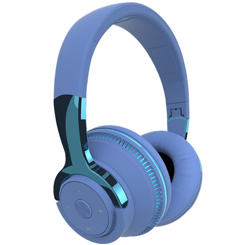 Foldable Wireless Headphone, Over-Ear Wireless Bluetooth-Compatible Headset with Mic, Wireless Stereo Headphones for Tablets and Phones