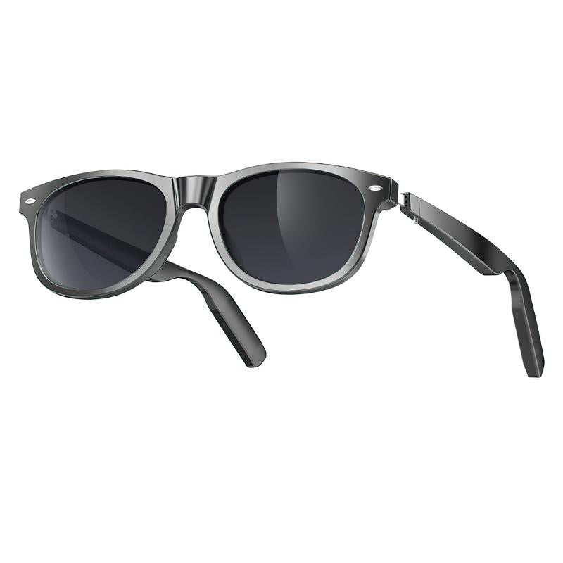 Jueyue Smart with UV Protection, Wearable Outdoor Sunglasses with Earphones and Microphone Bluetooth Glasses Smart Sunglass