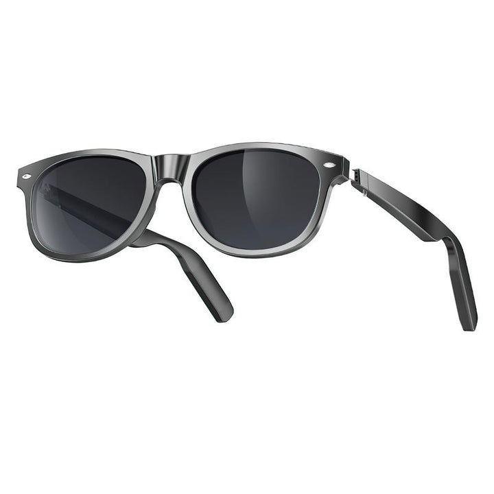 Jueyue Smart with UV Protection, Wearable Outdoor Sunglasses with Earphones and Microphone Bluetooth Glasses Smart Sunglass