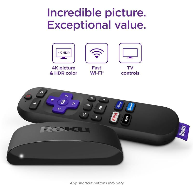 Roku Express 4K+ Streaming Player HDR with Voice Remote with TV Controls