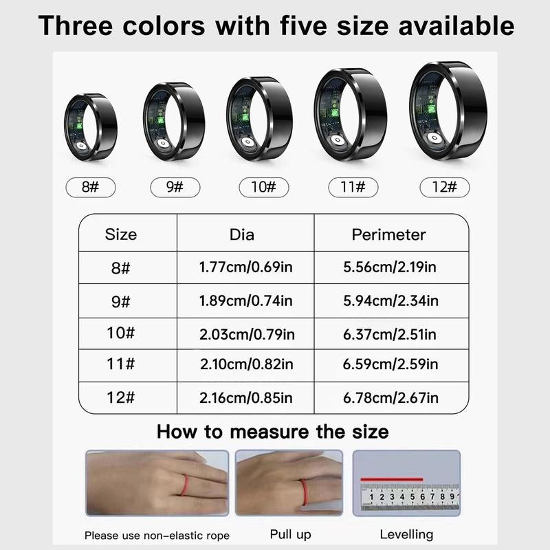 LIFEBEE Multifunctional Smart Ring, 1 Count Fitness Smart Ring with Multiple Sport Modes, Activity Tracker Smart Ring Tracker, Fitness Tracker, Digital Product, Cyber