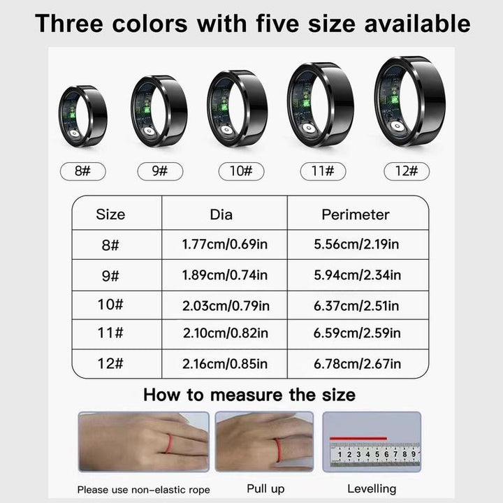 LIFEBEE Multifunctional Smart Ring, 1 Count Fitness Smart Ring with Multiple Sport Modes, Activity Tracker Smart Ring Tracker, Fitness Tracker, Digital Product, Cyber