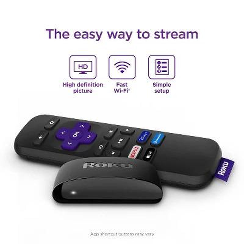 Roku Express HD Streaming Device with High-Speed HDMI Cable, Standard Remote, and Wi-Fi