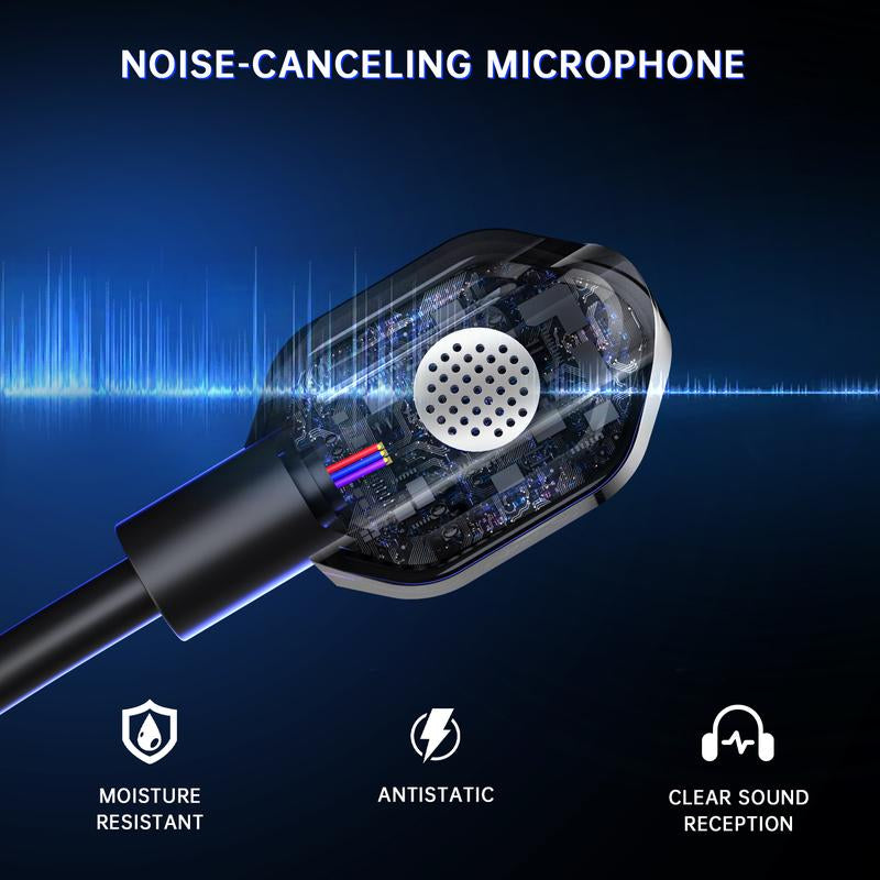 Wireless Gaming Headset for Xbox Series X|S, Xbox One, PC, PS5/4, Mac, Mobile, Switch, 3D Surround Sound, Bluetooth 5.3, 60H Battery, Gaming Headphones with Detachable Noise Canceling Mic