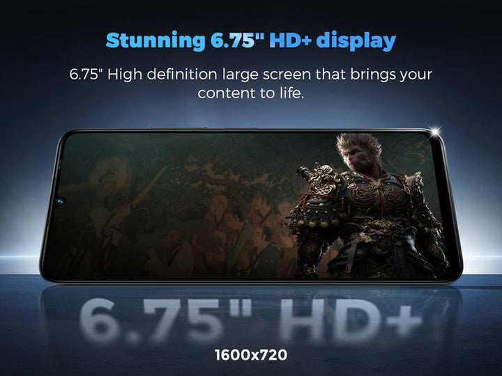 MIRO A67 Smartphone - Unlocked Android 14 Go Edition with 6.75" HD+ Display, 8-Core Processor, 4000Mah Battery, Bluetooth Charging, Dual Microphones, FM Radio, GPS, G-Sensor, L-Sensor, Virtual P-Sensor, E-Compass - Cellphone