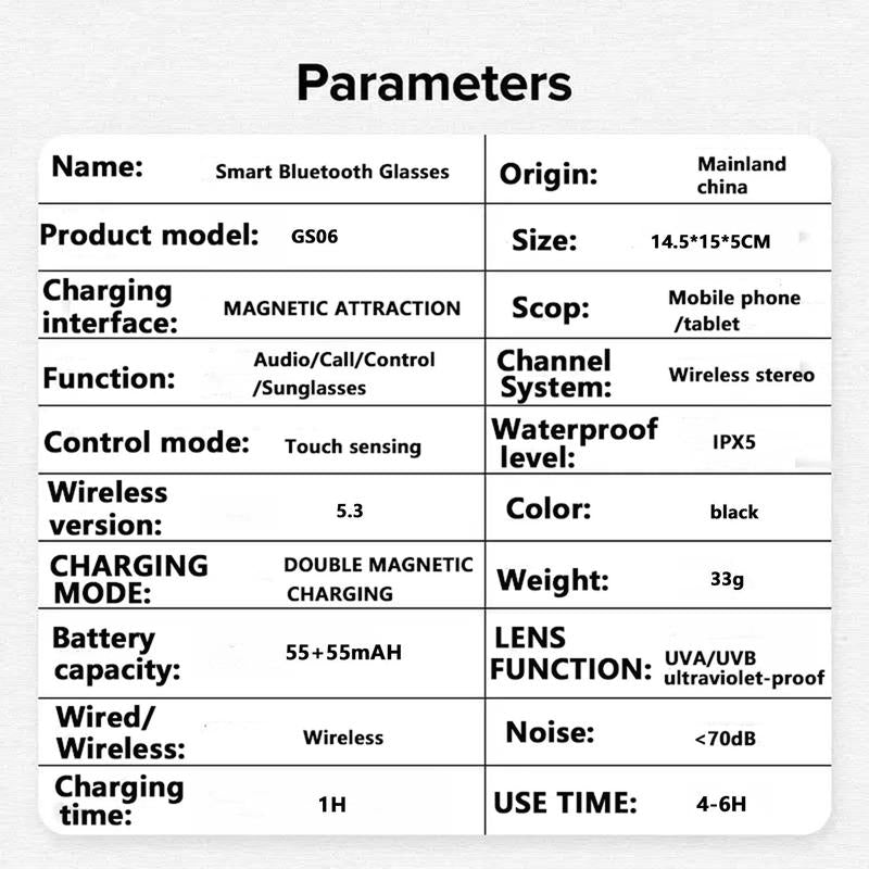 Pengteng Smart Glasses, Fashionable Touch Control Smart Glasses with Audio Call Voice Assistant, Color Changing Lenses Glasses for Men & Women, Smart Wearable Devices, Gifts for Boyfriend