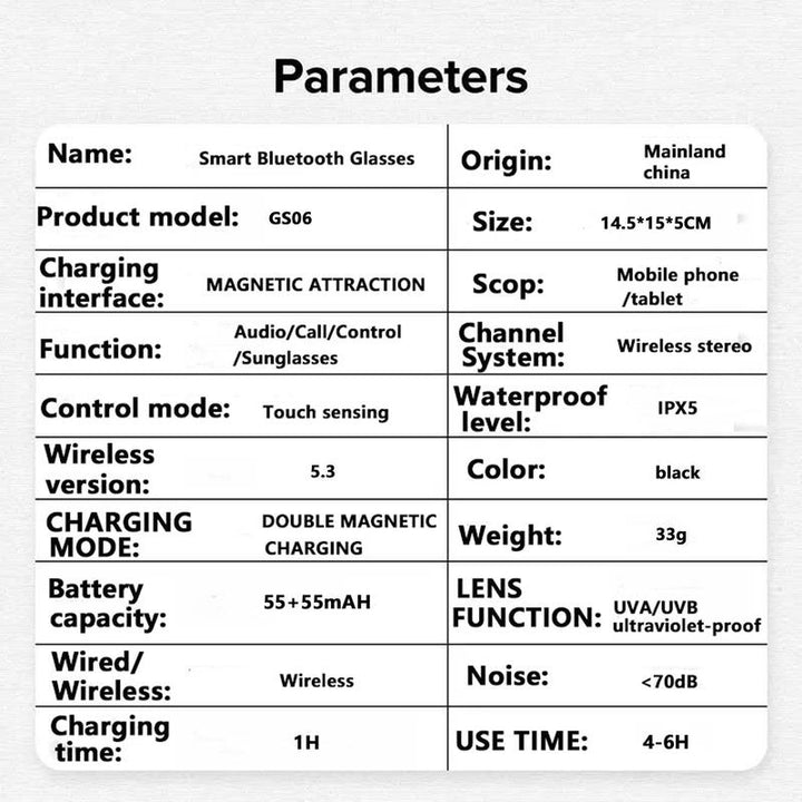 Pengteng Smart Glasses, Fashionable Touch Control Smart Glasses with Audio Call Voice Assistant, Color Changing Lenses Glasses for Men & Women, Smart Wearable Devices, Gifts for Boyfriend