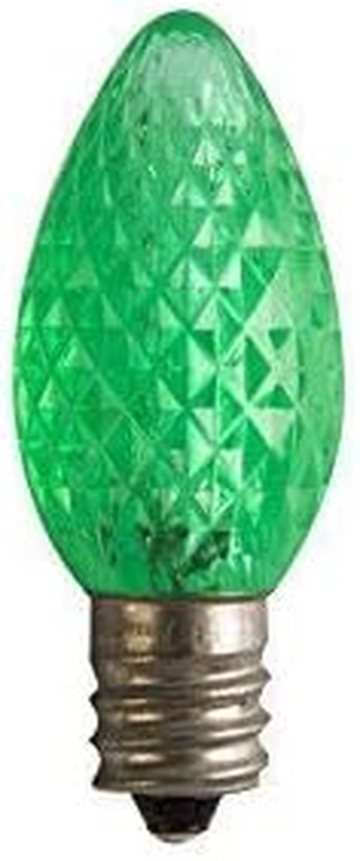 Outdoor String Lights, C7 Outdoor Christmas Lights, 25 Interchangeable Colored Christmas Lights, Christmas Lights for Christmas Trees, Decks, Gardens, Parties String Lights (Green)