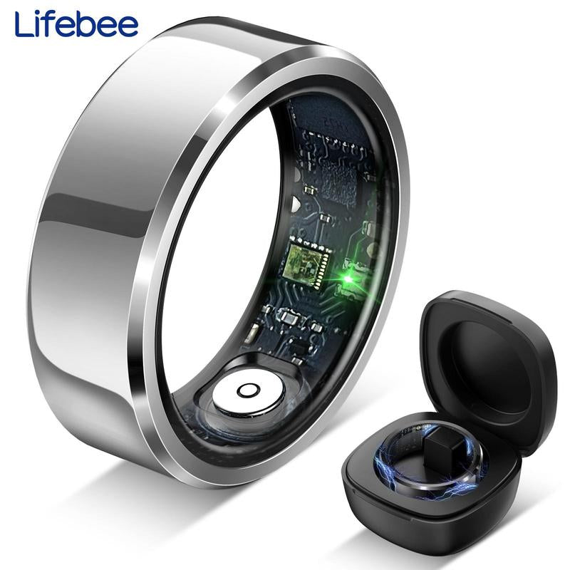 LIFEBEE Multifunctional Smart Ring, 1 Count Fitness Smart Ring with Multiple Sport Modes, Activity Tracker Smart Ring Tracker, Fitness Tracker, Digital Product, Cyber