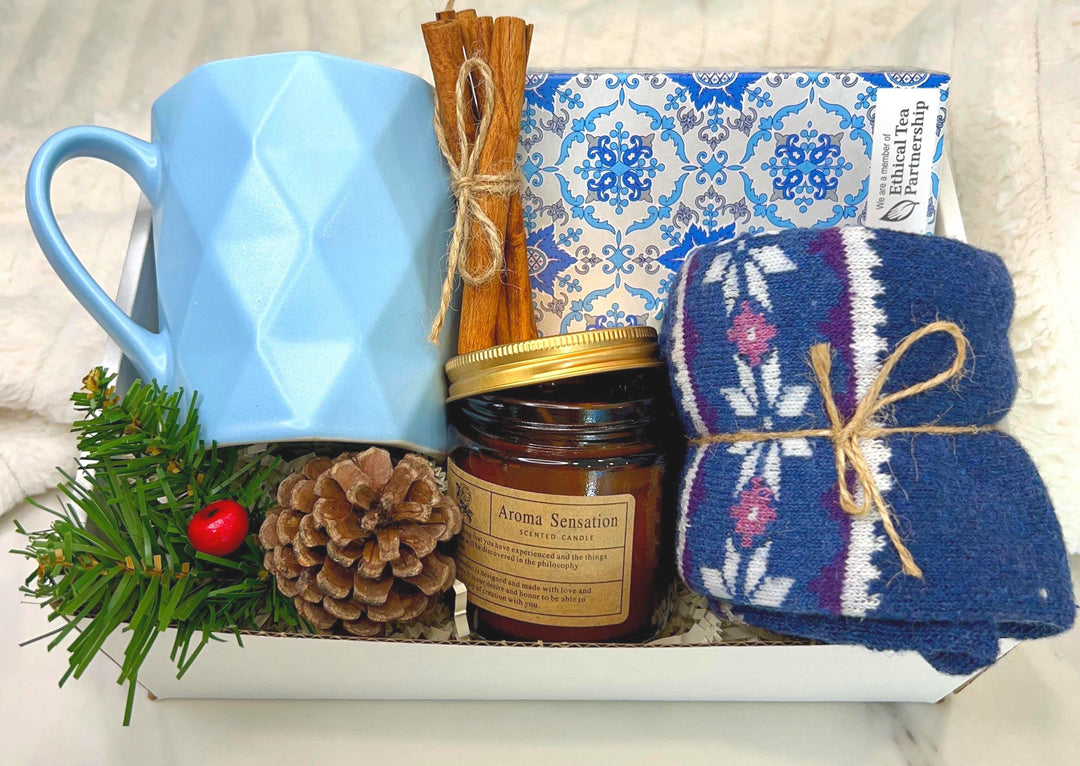 Coffee Lover Gift Box: French Press, Mug & Gourmet Coffee Samples